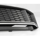 Audi S4 B9 2015-2019 Front Bumper Grille Silver Chrome Right Drivers Side A4