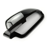 Gloss Black Painted Door Wing Mirror Cover Left Passenger Side to fit Skoda Octavia mk2