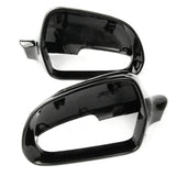 Gloss Black Painted Door Wing Mirror Covers Pair Left Right Side to fit Skoda Octavia mk2