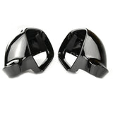 Gloss Black Painted Door Wing Mirror Covers Pair Left Right Side to fit Skoda Octavia mk2