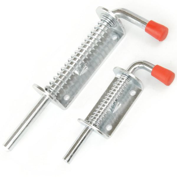 Heavy Duty Spring Loaded Sliding Latch Drop Bolt Trailer Gate Shed Door Galvanised