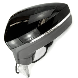 Black Complete Full Door Wing Mirror Left Passenger Side for VW Tiguan mk2