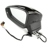 Black Complete Full Door Wing Mirror Left Passenger Side for VW Tiguan mk2
