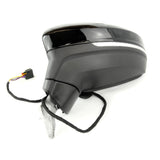Black Complete Full Door Wing Mirror Left Passenger Side for VW Tiguan mk2