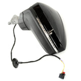 Black Complete Full Door Wing Mirror Left Passenger Side for VW Tiguan mk2