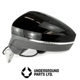 Black Complete Full Door Wing Mirror Left Passenger Side for VW Tiguan mk2