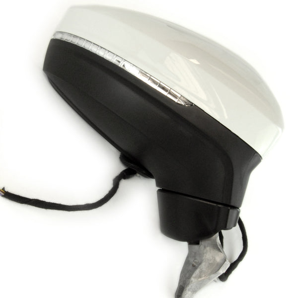 Pure White Complete Full Door Wing Mirror Right Side for VW Tiguan mk2