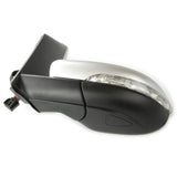 Reflex Silver Full Door Wing Mirror Left Passenger Side for VW Touran 2010-15