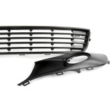 VW Caddy Van 2010-15 All Gloss Black Front Lower Bumper Grilles Fog Light Covers