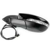 Painted Black Full Door Wing Mirror Left Passenger Side for VW Passat B7