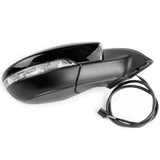Painted Black Full Door Wing Mirror Right Drivers Side for VW Passat B7