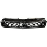 All Gloss Black VW Polo 6r 6c 2014> GTI Style Honeycomb Front Grille