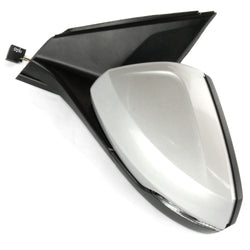 Silver Complete Door Wing Mirror Left Passenger Side to Fit VW Polo mk6 2018 - 2024