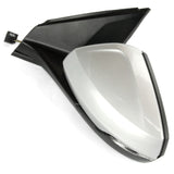 Silver Complete Door Wing Mirror Left Passenger Side to Fit VW Polo mk6 2018 - 2024
