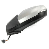 Silver Complete Door Wing Mirror Left Passenger Side to Fit VW Polo mk6 2018 - 2024