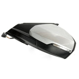 Silver Complete Door Wing Mirror Left Passenger Side to Fit VW Polo mk6 2018 - 2024