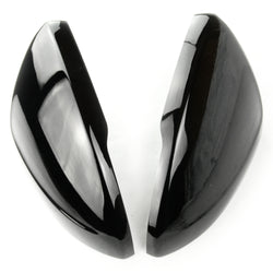 Gloss Black Door Wing Mirror Covers Caps Pair Side to fit Vauxhall Astra K / Insignia B