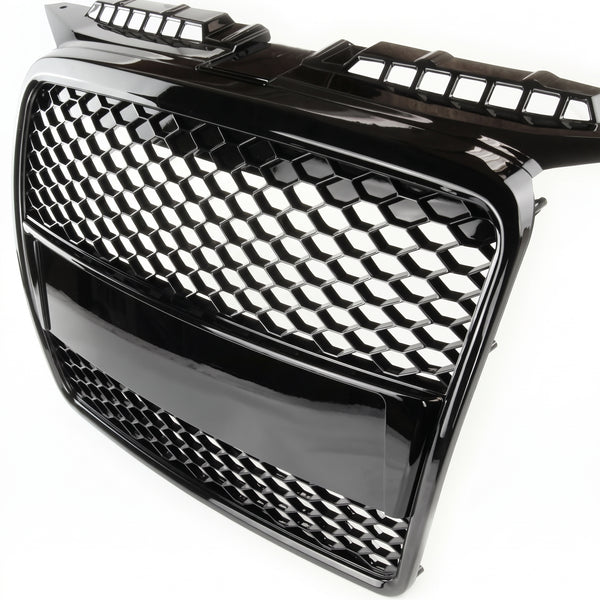 Aftermarket Honeycomb Black Front Grille compatible with Audi A3 2005 - 2008 8p