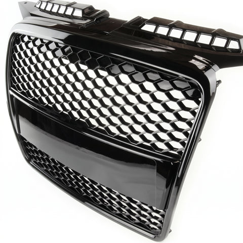 Aftermarket Honeycomb Black Front Grille compatible with Audi A3 2005 - 2008 8p