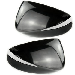 Door Wing Mirror Covers Caps Black Pair Left & Right Side for Mazda CX3 CX5