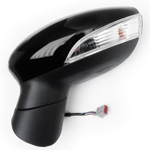 Ford Fiesta mk7 2013-2017 Left Passenger Side Full Complete Wing Mirror Shadow Black