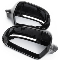 Audi A3 A4 A5 A6 Q3 Black Wing Mirror Covers Caps Pair Left & Right