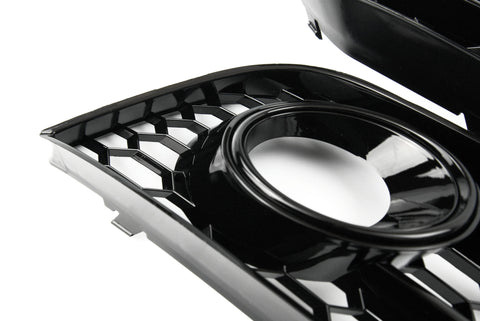 thumbnail image 2 of Honeycomb Front Bumper Grille For Ford Fiesta 2014-2018 – Chrome & Black ST Style 2 of 4