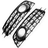 RS3 Style Honeycomb Front Grille & Fog Lights for Audi A3 8p S Line