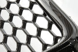 Audi A4 B8 RS4 Style Carbon Fibre Honeycomb Front Grille & Fogs Kit