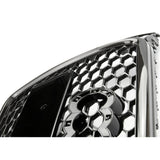 Audi A4 B8 RS4 Style Carbon Fibre Honeycomb Front Grille & Fogs Kit