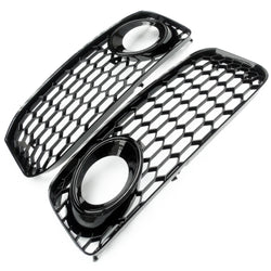 Audi A5 B8 S-Line & S5 08-12 Honeycomb Fog Light Grilles Covers