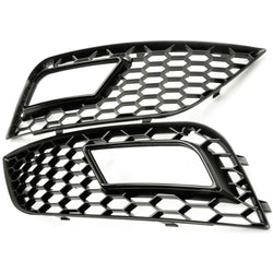 Audi A4 B8.5 2012-15 Honeycomb Mesh RS4 Style Front Bumper Grilles