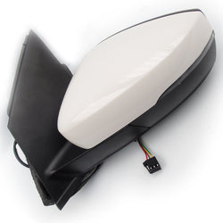 VW Polo 6r mk5 Full Complete Wing Mirror Left Passenger Side Candy White LB9A