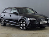Audi A3 Metallic Black Door Wing Mirror Covers Caps Pair Left & Right Side