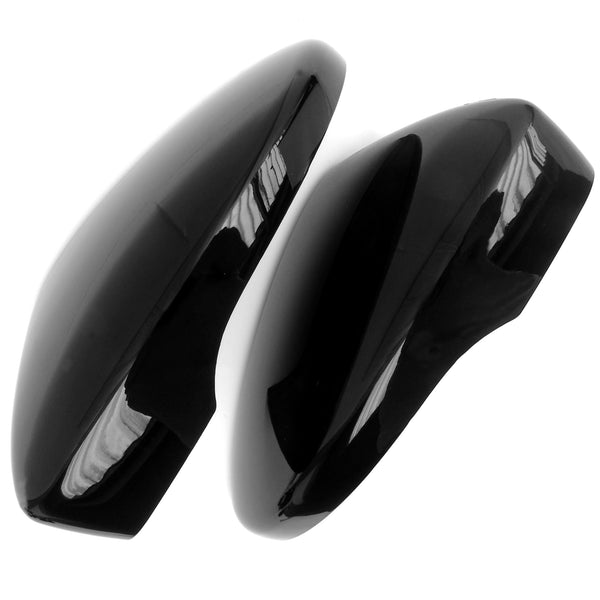 VW Golf mk6 Gloss Black Side Door Wing Mirror Covers Caps Left & Right