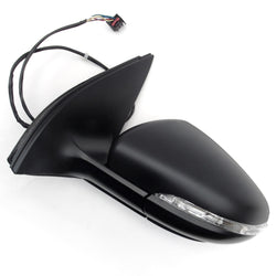 VW Golf mk6 2009 - 2012 Door Wing Mirror Unit Left Side with Plastic Cover