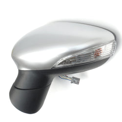 Ford Fiesta mk7 08-12 Complete Full Door Wing Mirror Moondust Silver Left Passenger Side