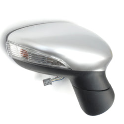 Ford Fiesta mk7 08-12 Complete Full Door Wing Mirror Moondust Silver Right Drivers Side