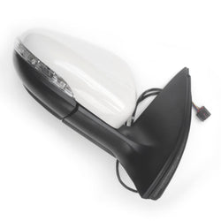 VW Golf mk6 Full Complete Door Wing Mirror Right Drivees Side Candy White