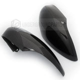 Ford Fiesta mk7 Carbon Fibre Effect Black Wing Mirror Covers Caps Pair