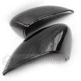Ford Fiesta mk7 Carbon Fibre Effect Black Wing Mirror Covers Caps Pair