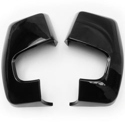 Ford Transit Custom Door Wing Mirror Covers Caps Gloss Black Pair