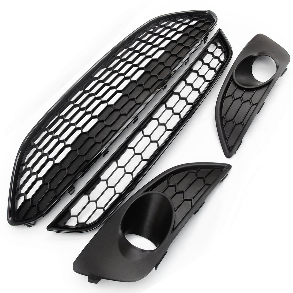 Ford Fiesta mk7 201317 Zetec S Style Front Grilles Black