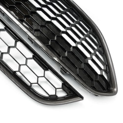 Ford Fiesta mk7 Carbon Fibre Black Honeycomb Zetec S Front Grilles
