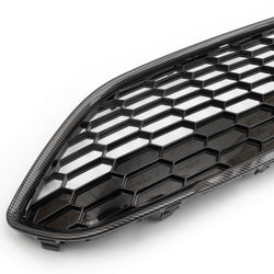 Ford Fiesta mk7 Carbon Fibre Black Honeycomb Zetec S Front Upper Grille
