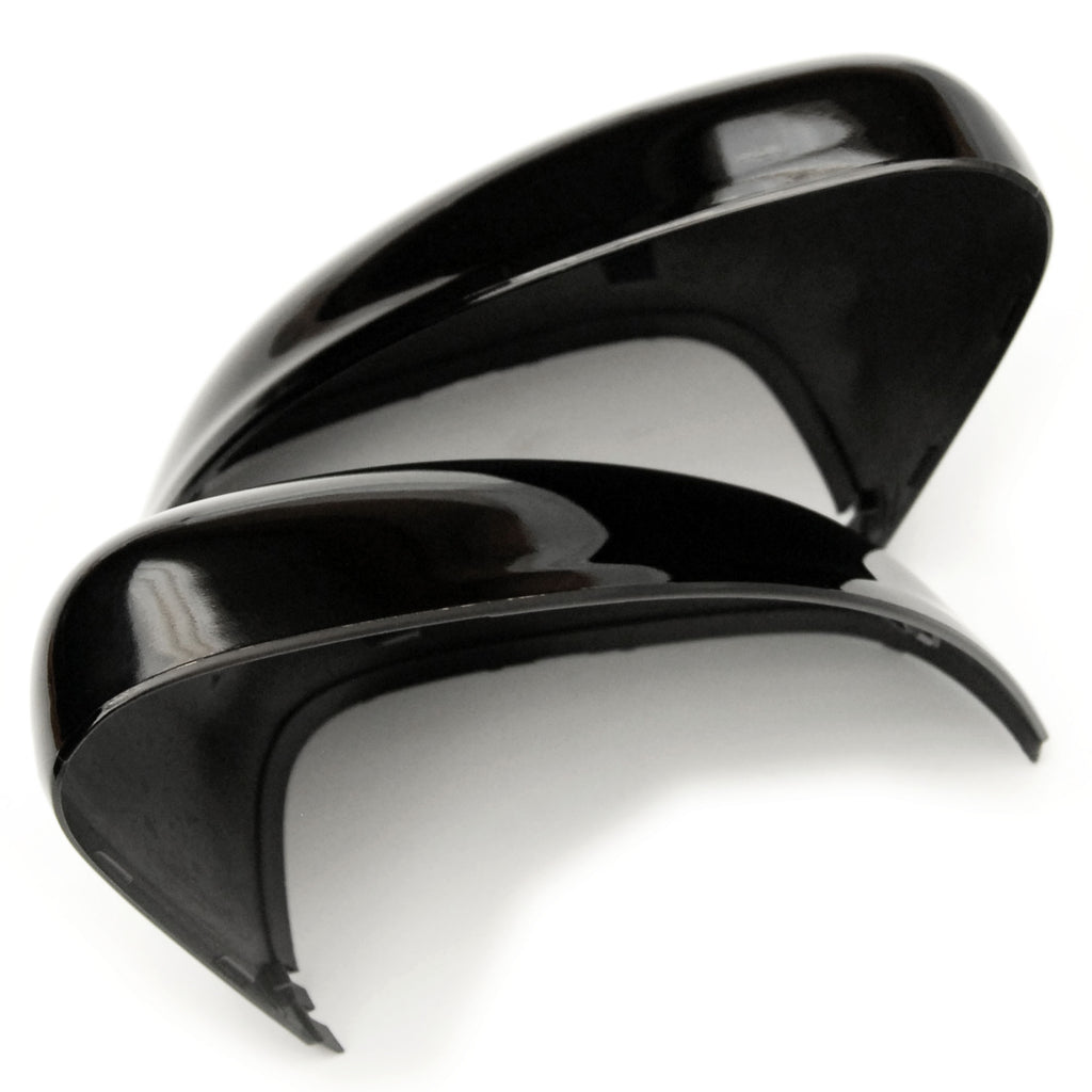 Ford Fiesta mk8 Shadow Gloss Black Door Wing Mirror Covers Caps Pair Underground Parts