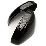 Ford Fiesta mk8 Shadow Gloss Black Door Wing Mirror Covers Caps Pair