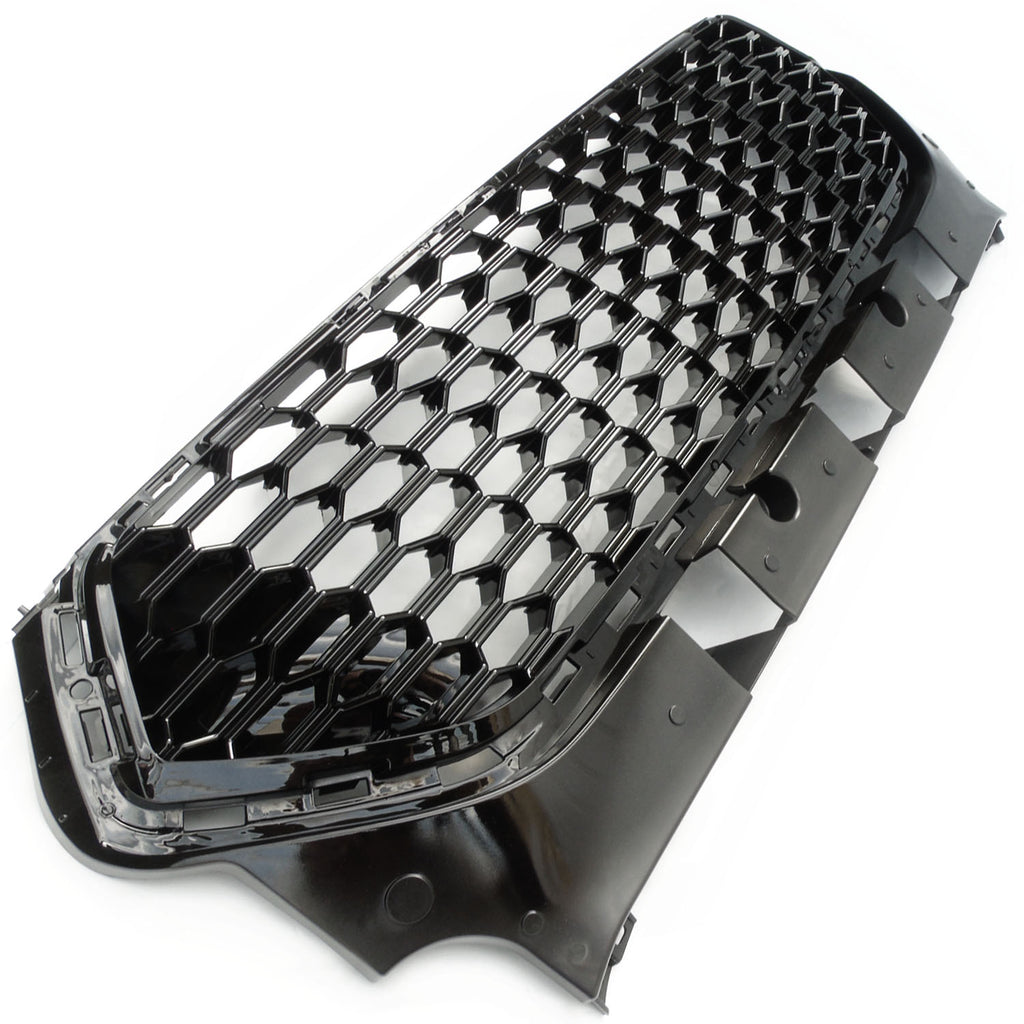 All Gloss Black Honeycomb Mesh Front Grille for Ford Kuga mk2 2016-202 ...