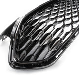 Ford Mondeo mk5 2014-2018 All Gloss Black Honeycomb Mesh Front Grille