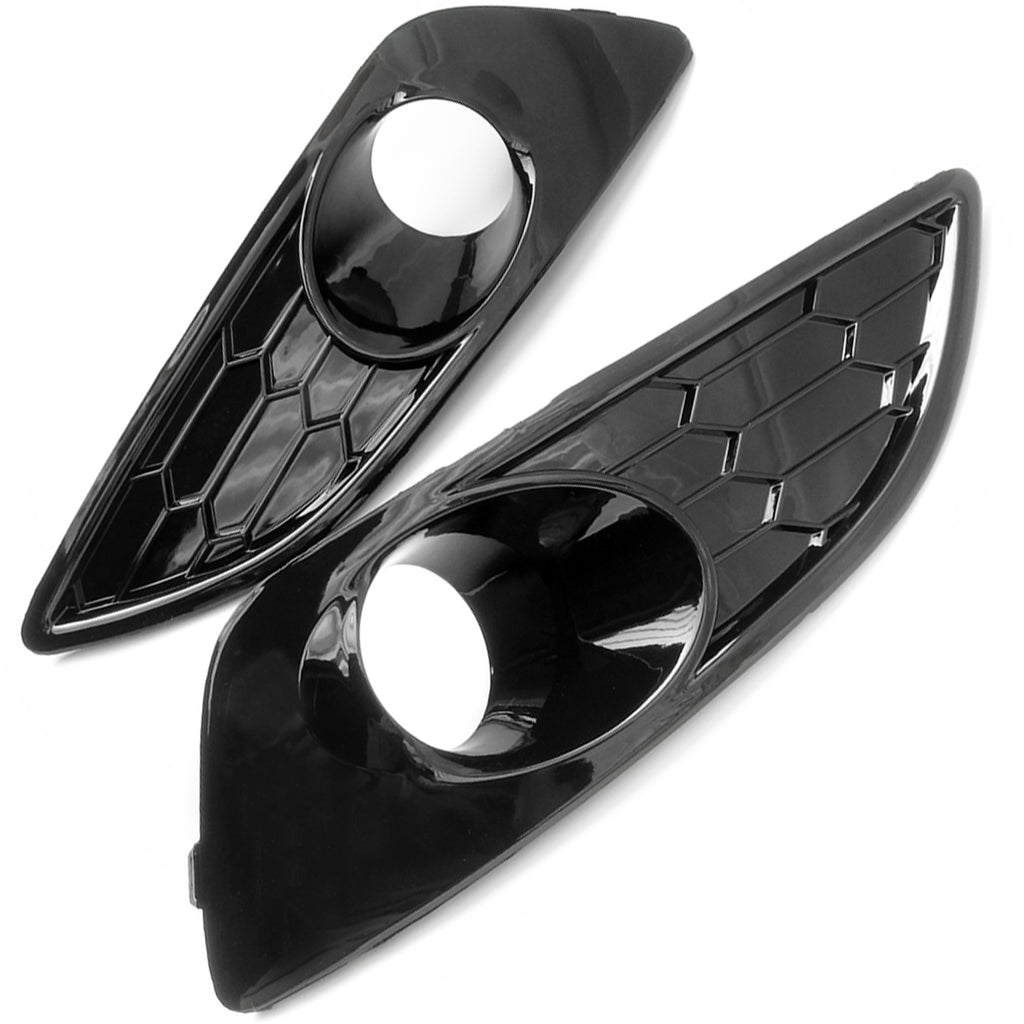 Ford Fiesta Zetec S Style Gloss Black Fog Light Covers Grill